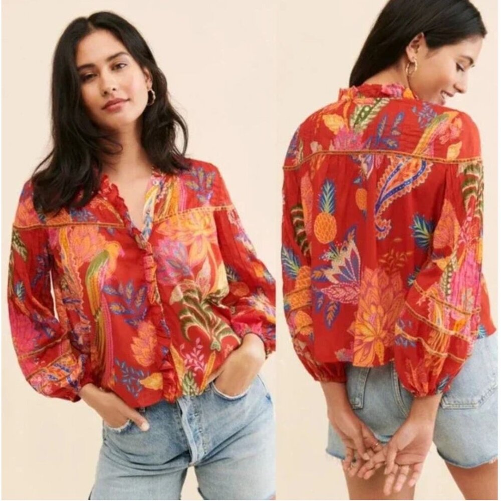 FARM Rio Red Multicolor Blouse